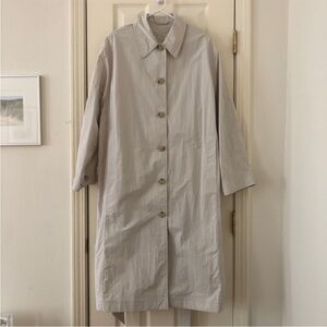 & Other Stories Neutral Beige Lightweight Trench Coat